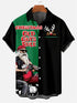 Men's Christmas Funny Graphic Short Sleeve Hawaiian Shirt